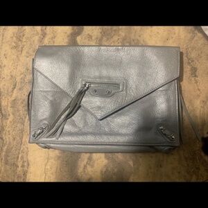 Balenciaga Papier Leather Clutch